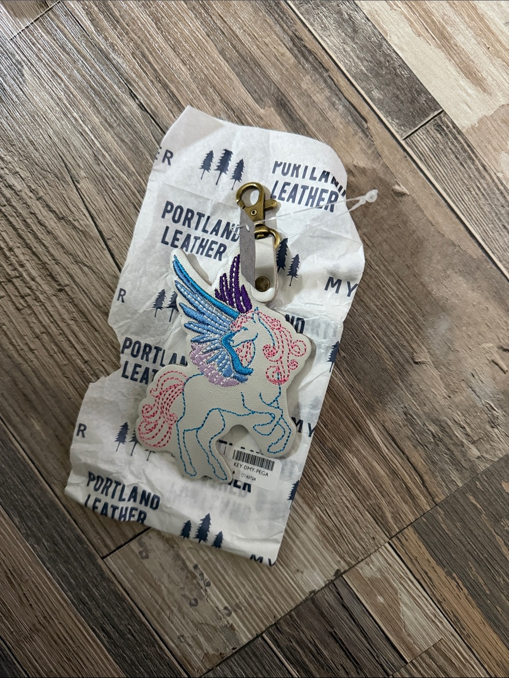 Portland Leather Pegasus Keychain